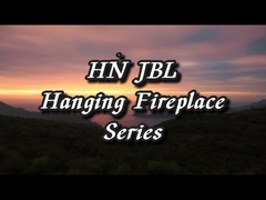 23.6 Inch Wołowy ogień ISO9001 Wieszący kominek na drewno