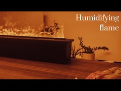 Kominek z elektrycznym mgłą o świetlnym dźwięku - realistyczny kominek z parą wodną i bezpieczną wodą